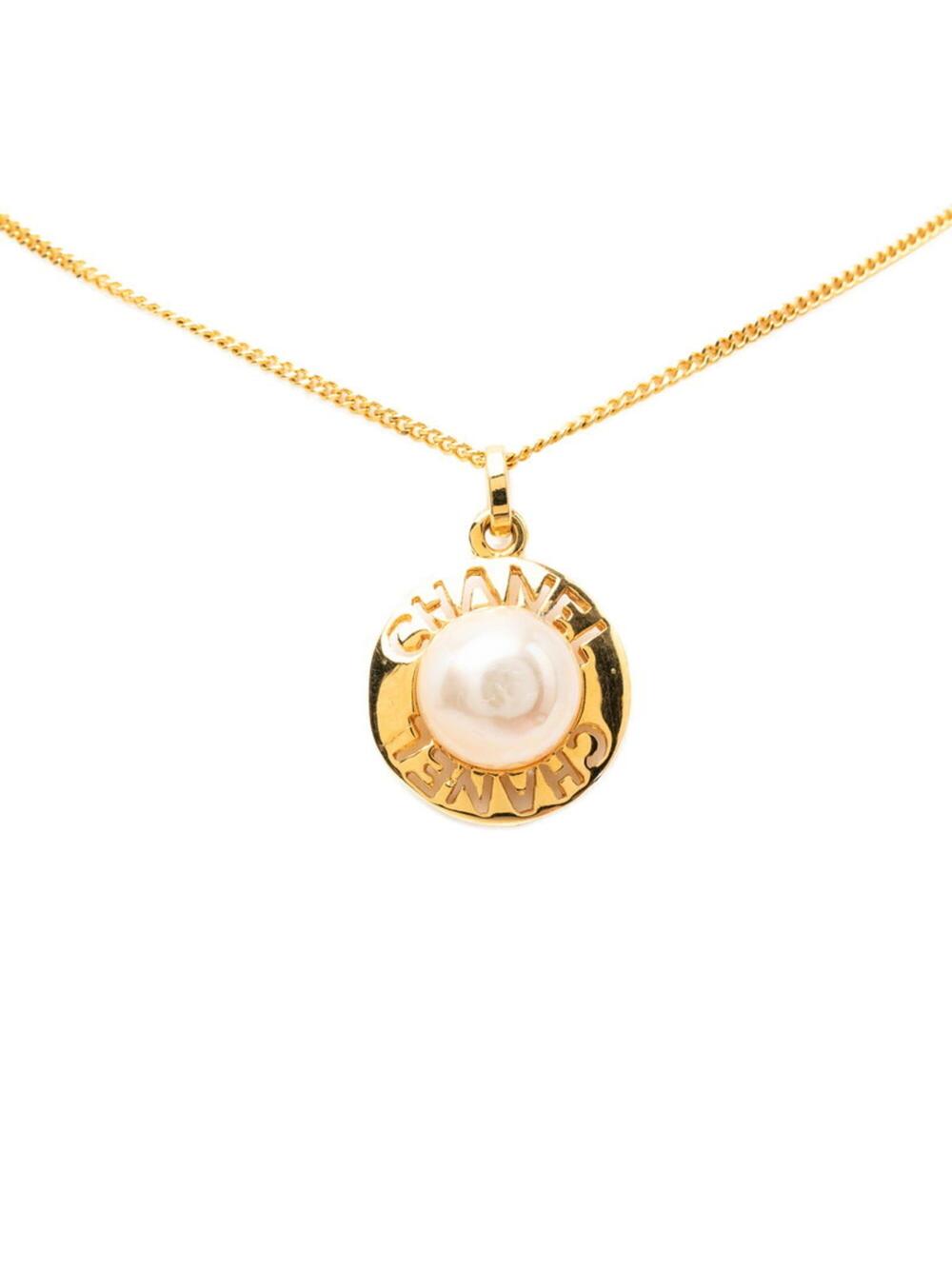 Chanel Vintage Pendant Necklace Metal #312476C59B